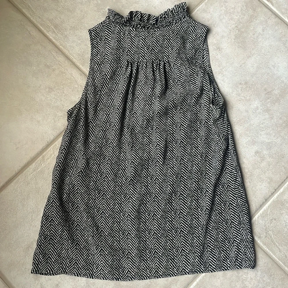 J. Crew Silk Herringbone Sleeveless Blouse
